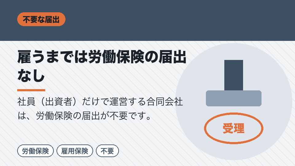雇うまでは労働保険の届出なし