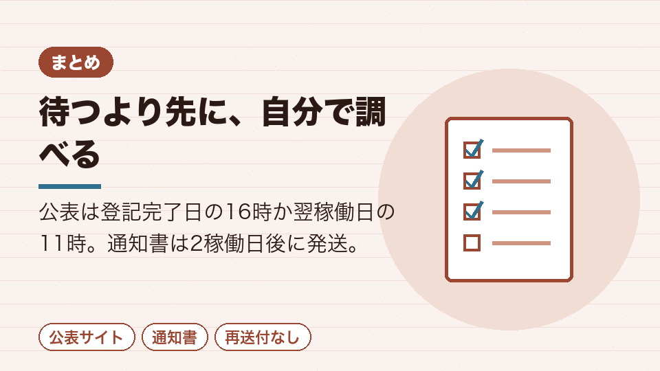 待つより先に、自分で調べる