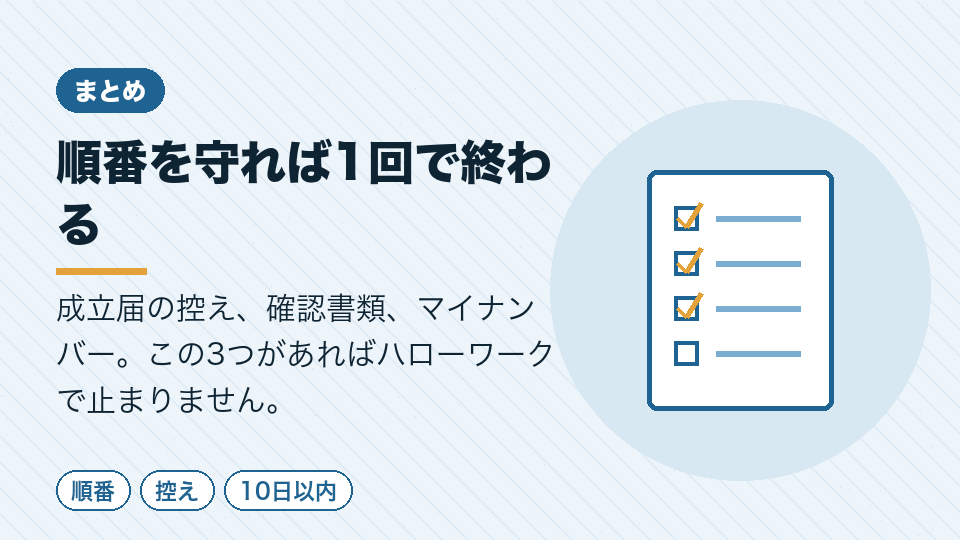 順番を守れば1回で終わる