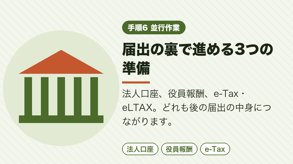 届出の裏で進める3つの準備