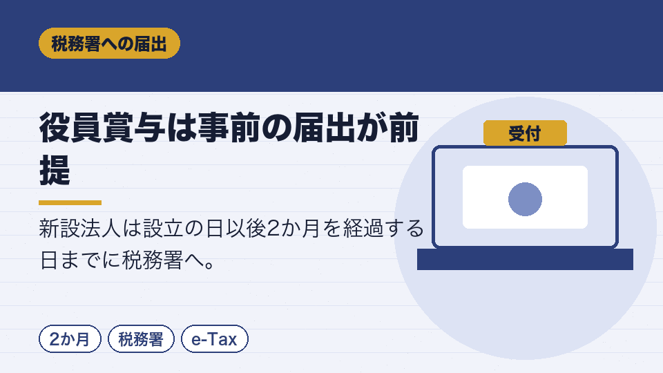 役員賞与は事前の届出が前提
